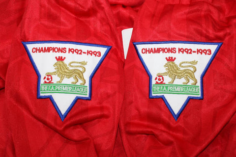 Manchester United Heim Champion Version Langarm 92/93 "Beckham" Nº28