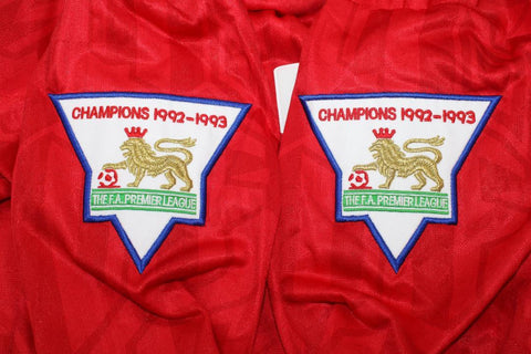 Manchester United Heim Champions Version Langarm 92/93