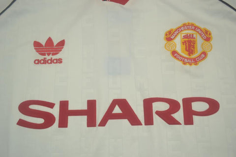 Manchester United Auswärts Weiß 88/90 "Robson" Nº 7