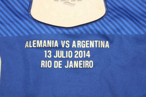 Argentinien Auswärts WM Finale Version Langarm 2014 "Messi" Nr.10